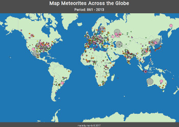 Map of Meteorite Landings